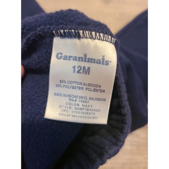 Garanimals 12 month boys navy blue sweat pants/ joggers - Picture 3 of 4
